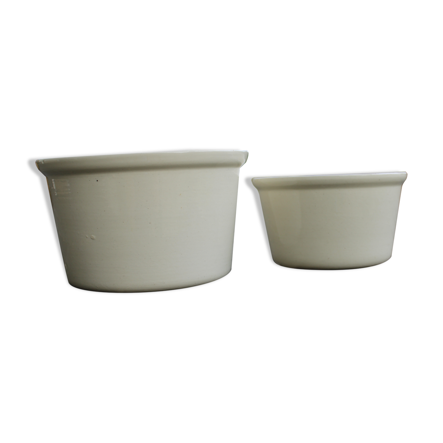 Two earthenware ramekins