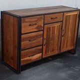 Wood and metal sideboard