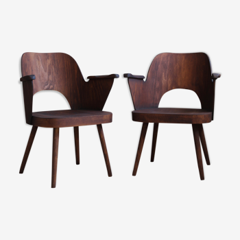 Dining Chairs by Lubomír Hofmann for TON, Model 1515, Beechwood, 1960s, Set of 2