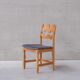 Henning Kjaernulf razor mid-century danish oak dining chairs