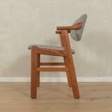 Chaise de bureau classique de Schou Andersen des années 1960 avec une structure en bois de teck