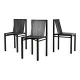 Ruud Jan Kokke Set of 3 'Latjes Dining Chairs for Metaform Netherlands 1986