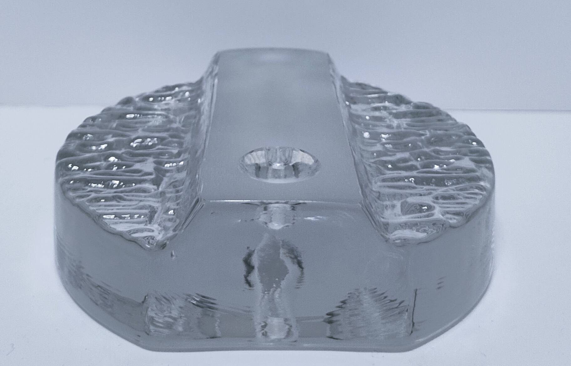 vase verre design walther pukerberg glasbruk années 70