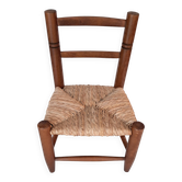 Child's rush seat chair.