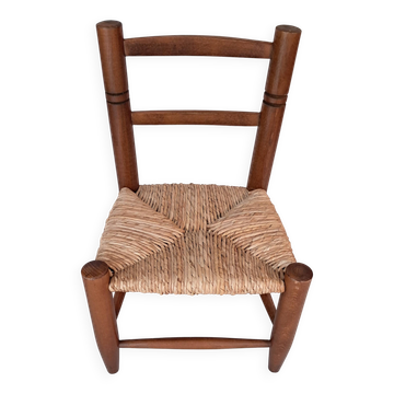 Child's rush seat chair.