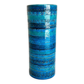 Large Rimini Blue Vintage Vase Italy - Bitossi - Aldo Londi 31 cm