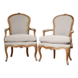 Adorable paire de fauteuils d'époque Louis XV.