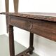 Small carved oak writing table, 19th century