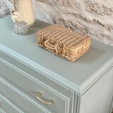 Compass feet chest of drawers