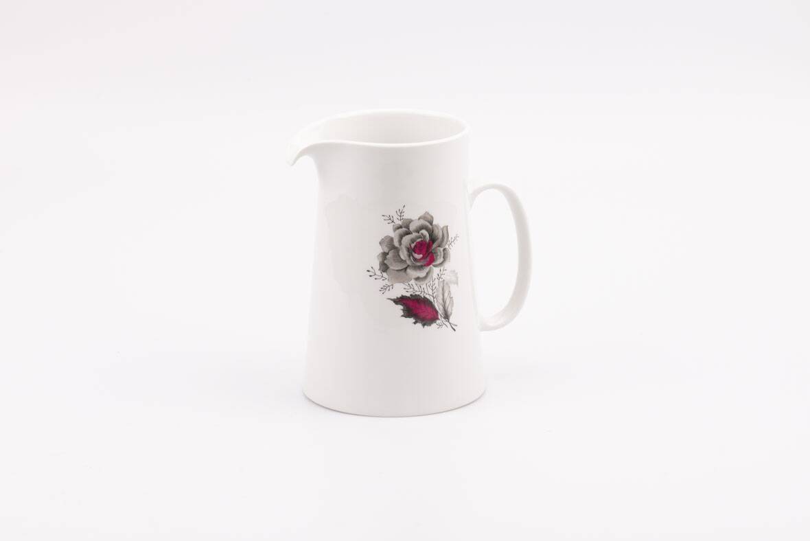Mosa Maastricht vintage porcelain carafe jug - Black Rose Collection
