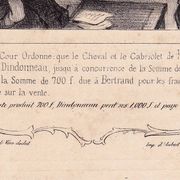 19th Century Lithograph Honoré Daumier 1839 Court Lawyer Judge Magistrate Justice