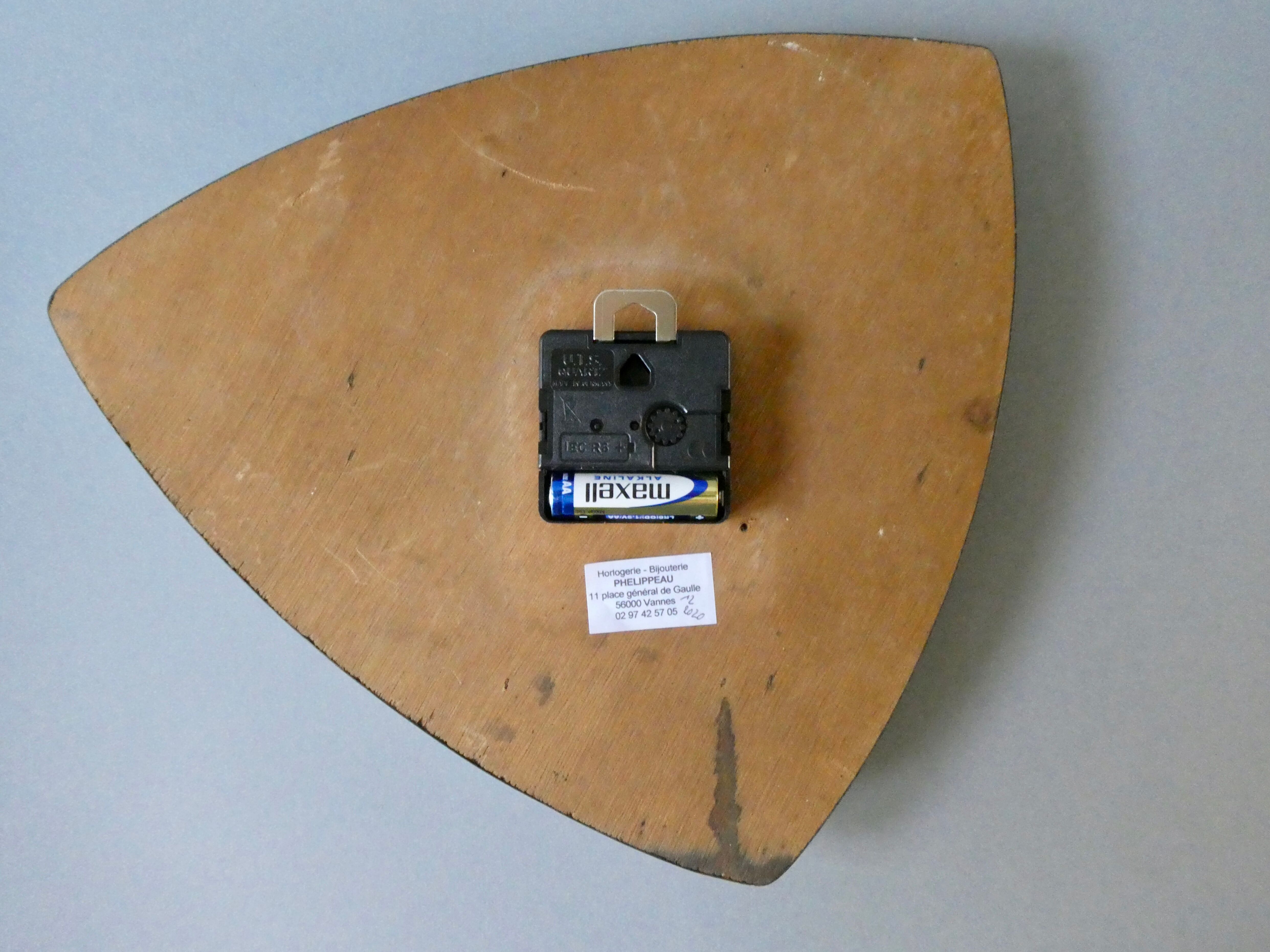 Bayard pendulum, in formica, free form, 60s