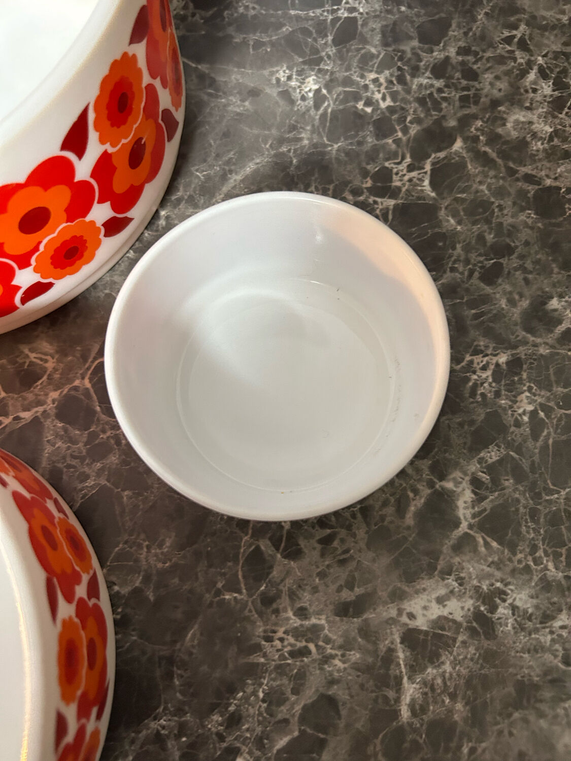 Vintage lotus arcopal salad bowl