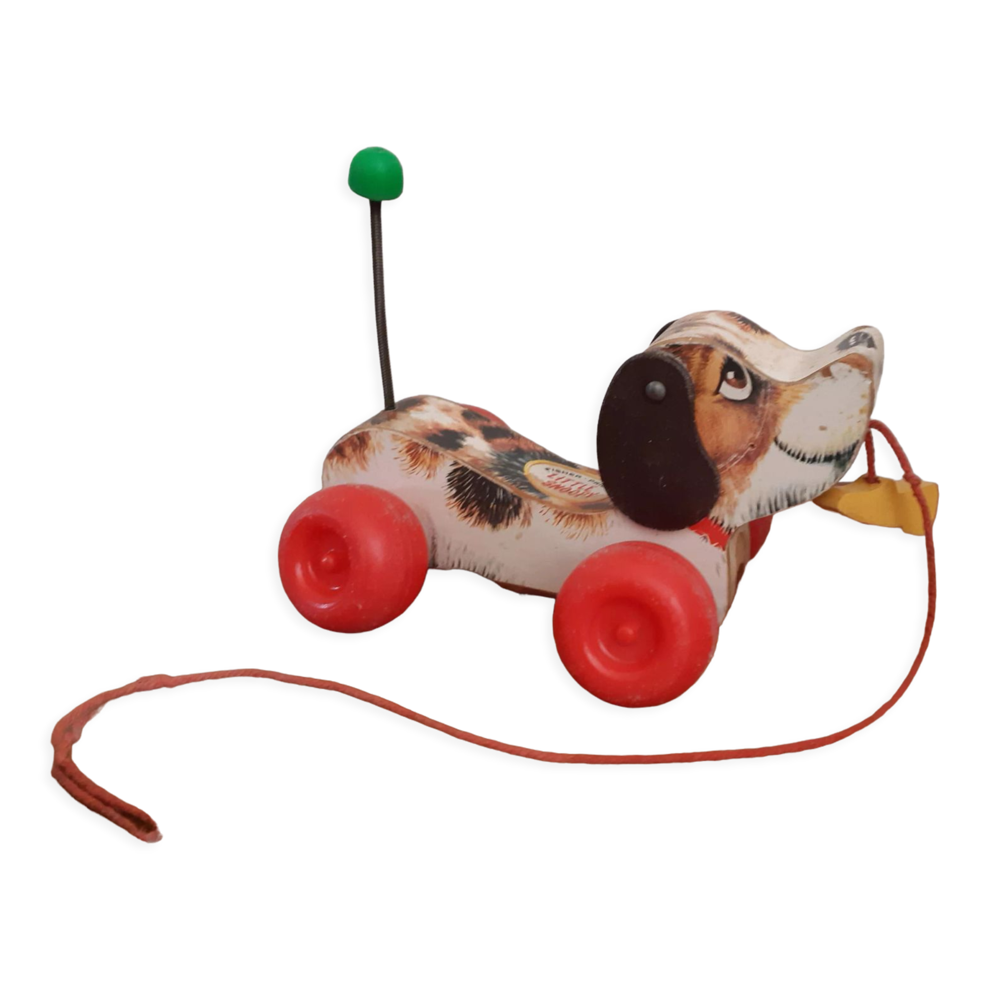Wooden Fisher Price trainer dog 1965