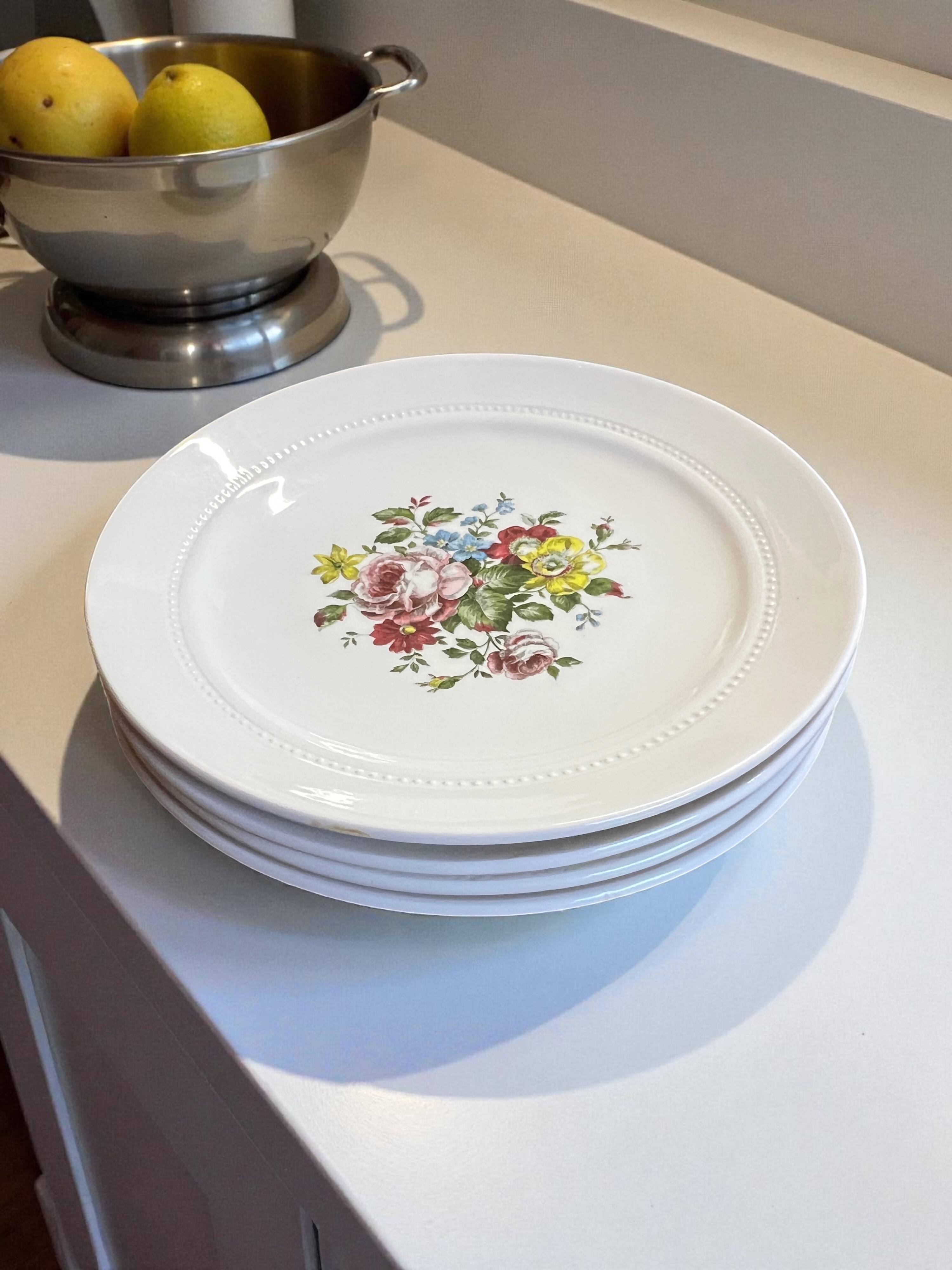 Set of 8 plates: Luneville K&G France "Chaillot de Vercor"