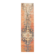 1960s Turkish Wool Hand-Knotted Runner Orange Rug 80x313