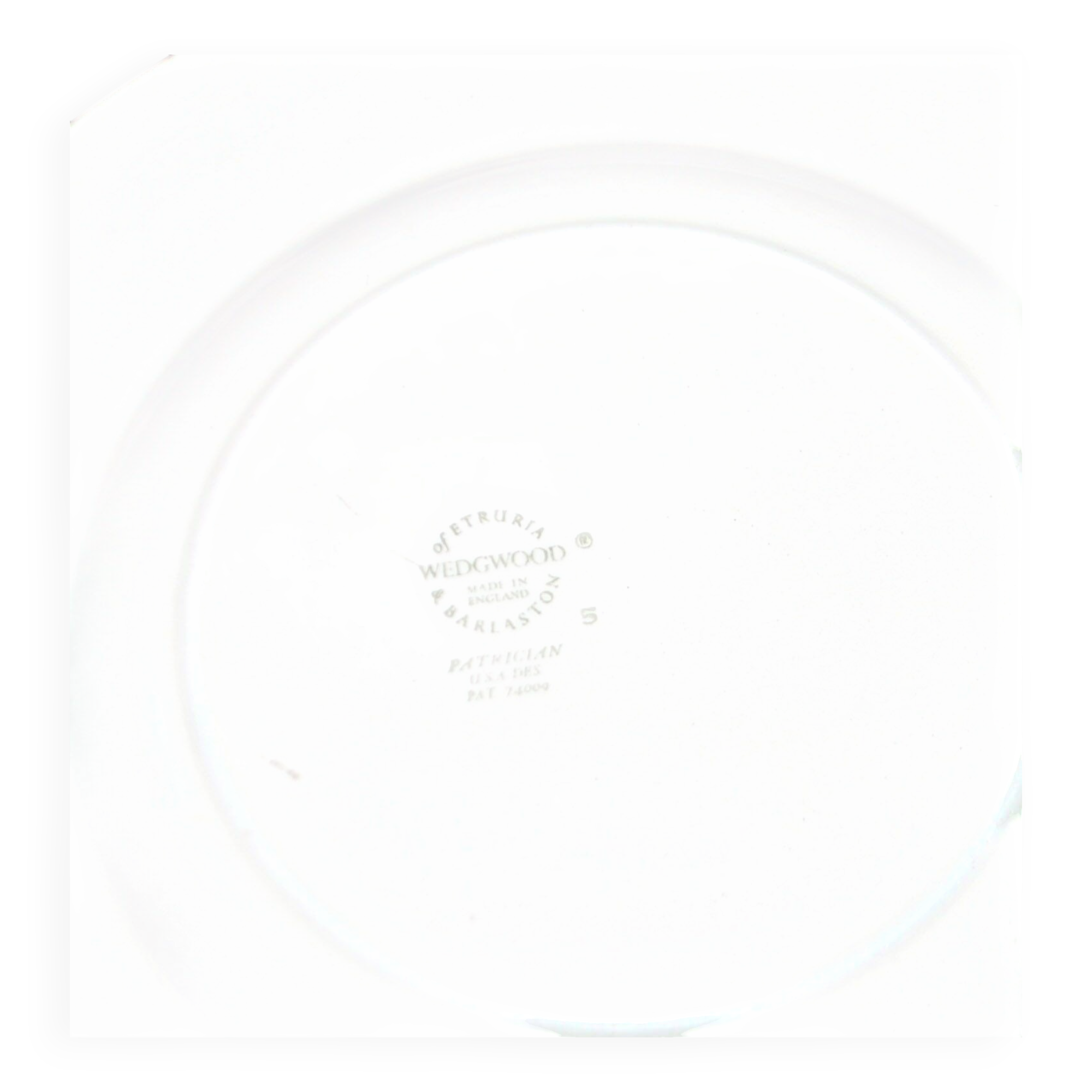 Wedgwood set of 3 Patrician garland moulded earthenware dessert plates England