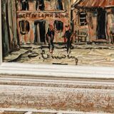 Oil on canvas, The Agile Rabbit, Montmartre, signed