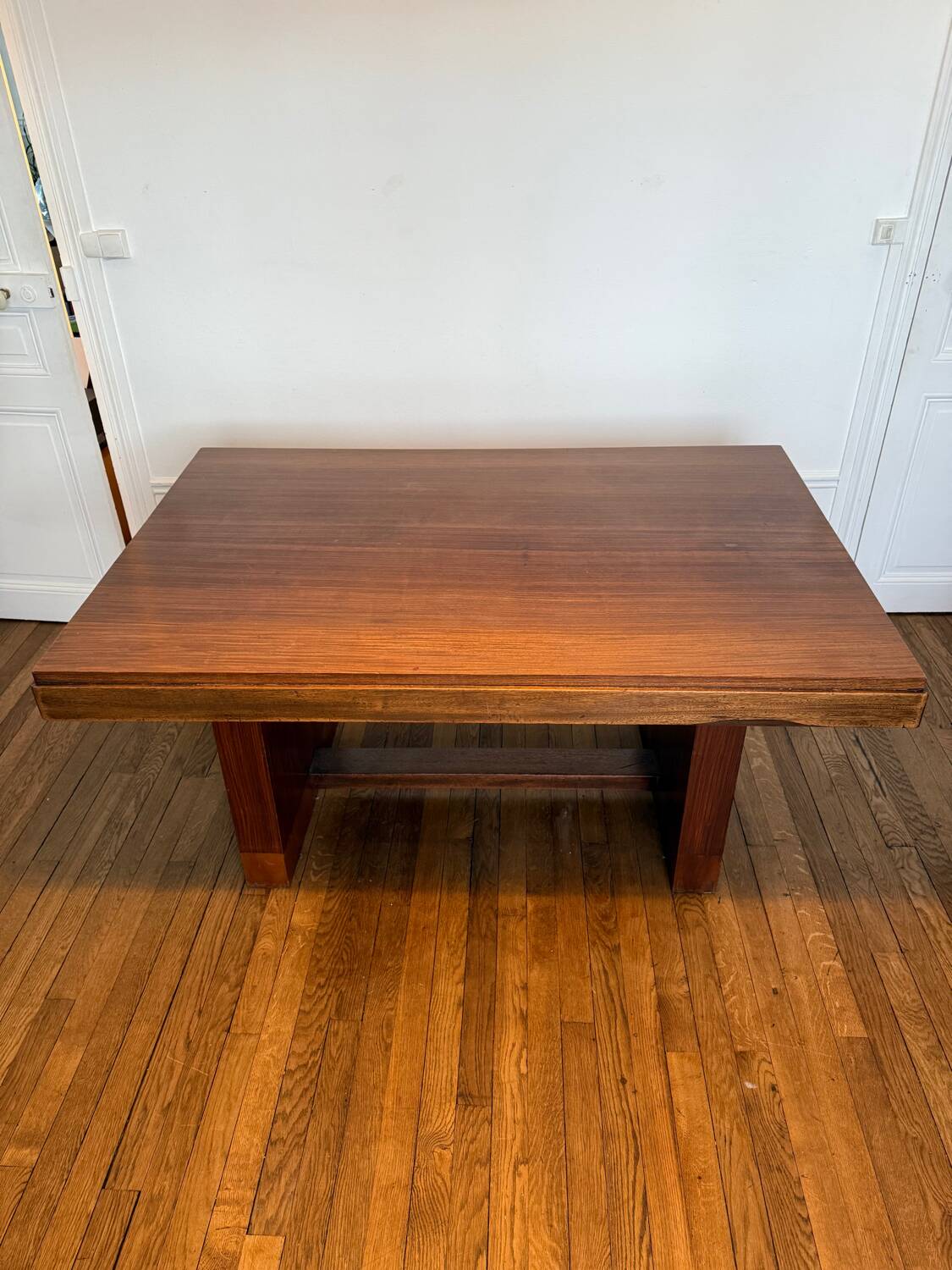 Art Deco solid wood dining table