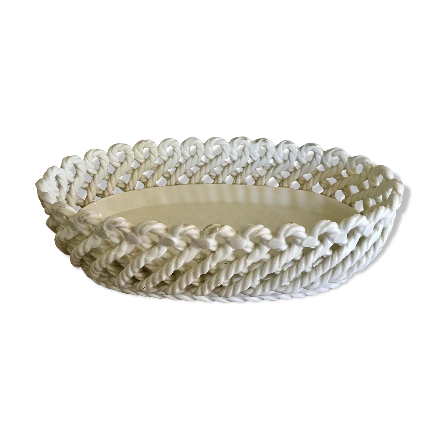 Braided ceramic pot cover