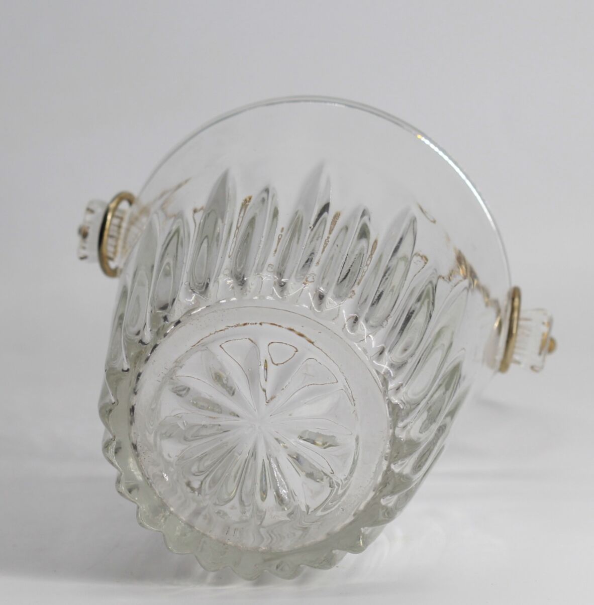 Vintage glass ice bucket