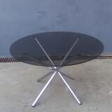 Vintage chrome foot round table