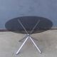 Vintage chrome foot round table