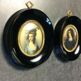 Pair of Napoleon III miniature frames