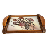Grand Plateau art déco signé Florel