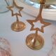 Brass star candlestick