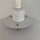 Suspension extensible métal blanc laqué, suède années 70/80