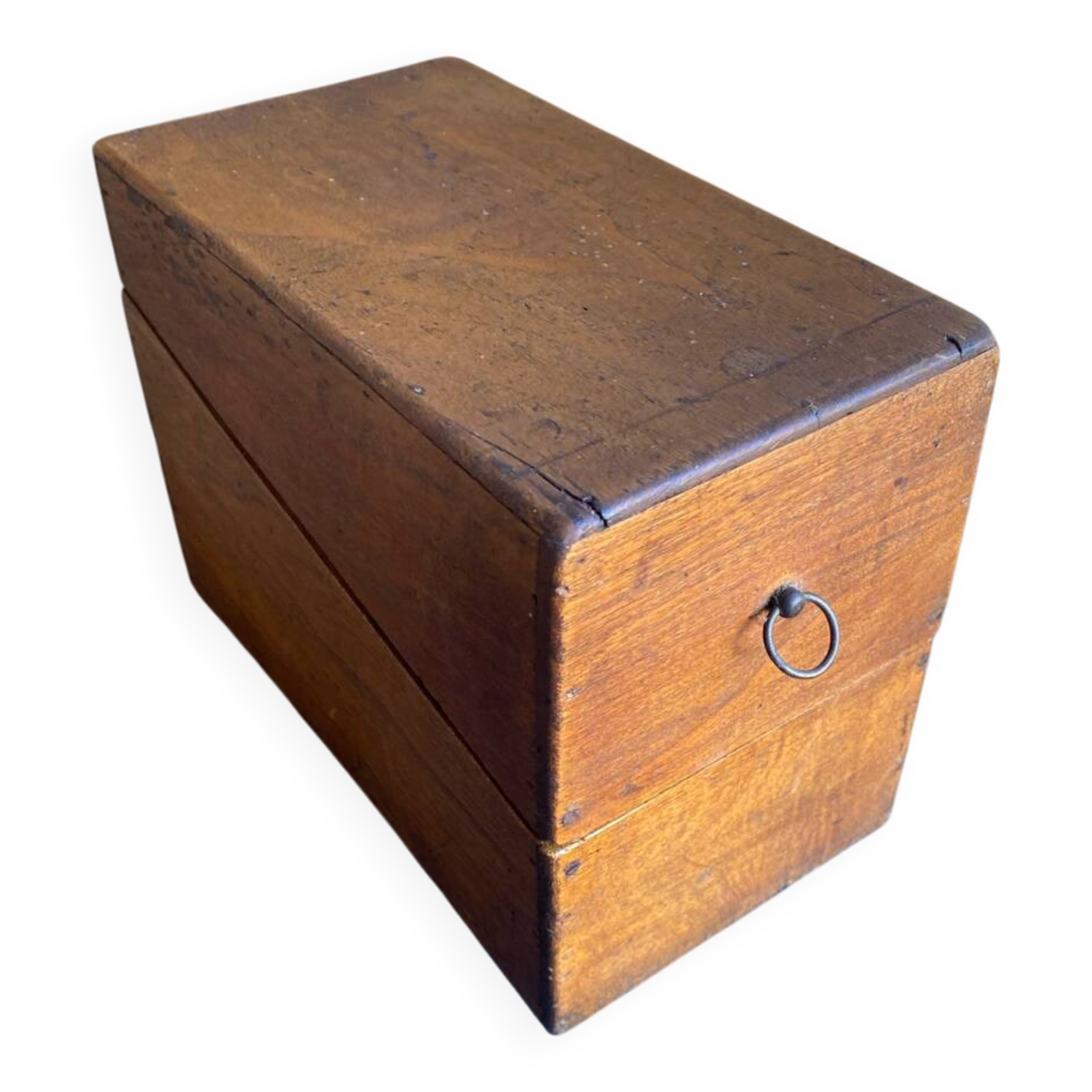 Old Box Vintage Wooden Card Storage #D890