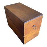 Old Box Vintage Wooden Card Storage #D890