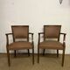 Paire de fauteuils bridge vintage