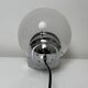 Lamp in chromed metal and blown Murano glass attributed to Mazzega Italy 197