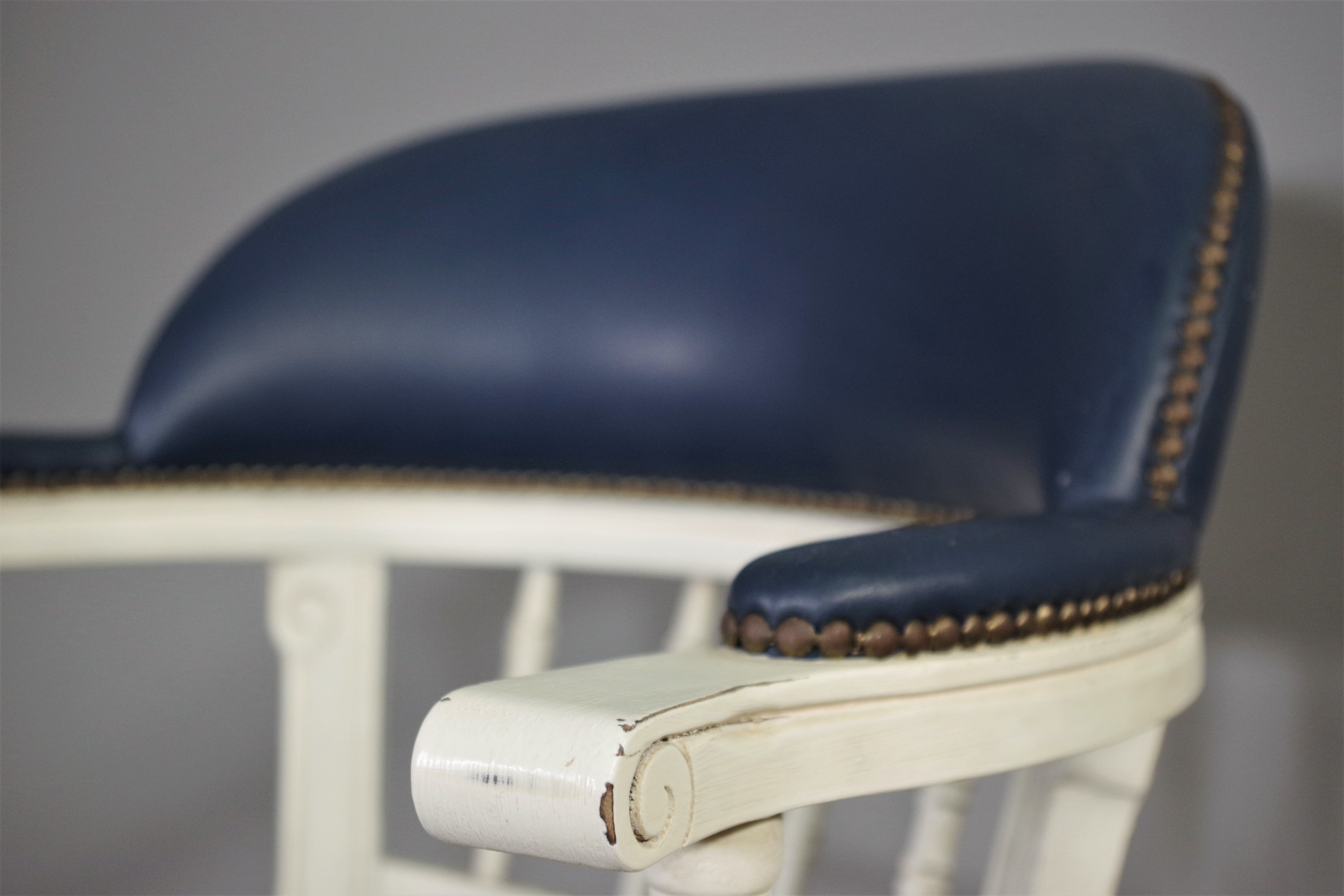 Swivel armchair maritime style 80s