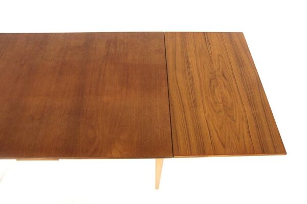 Table de salle à manger ''portefeuille'' en teck, Suède, 1960