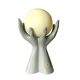 Vintage ceramic "hands" lamp - Wit Delfts - Made in Holland