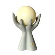 Vintage ceramic "hands" lamp - Wit Delfts - Made in Holland