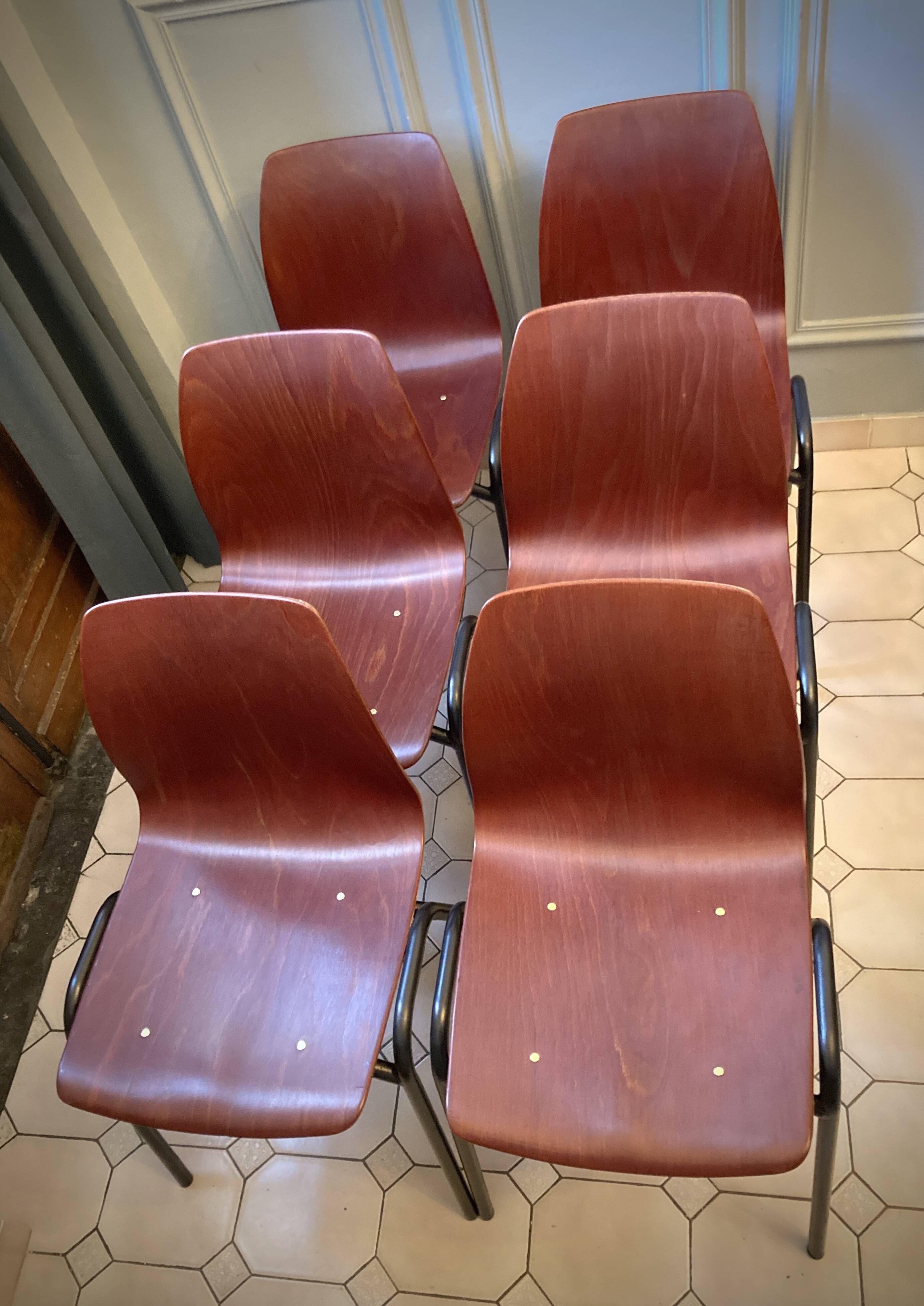 6 German Pagwood chairs - Pagholz