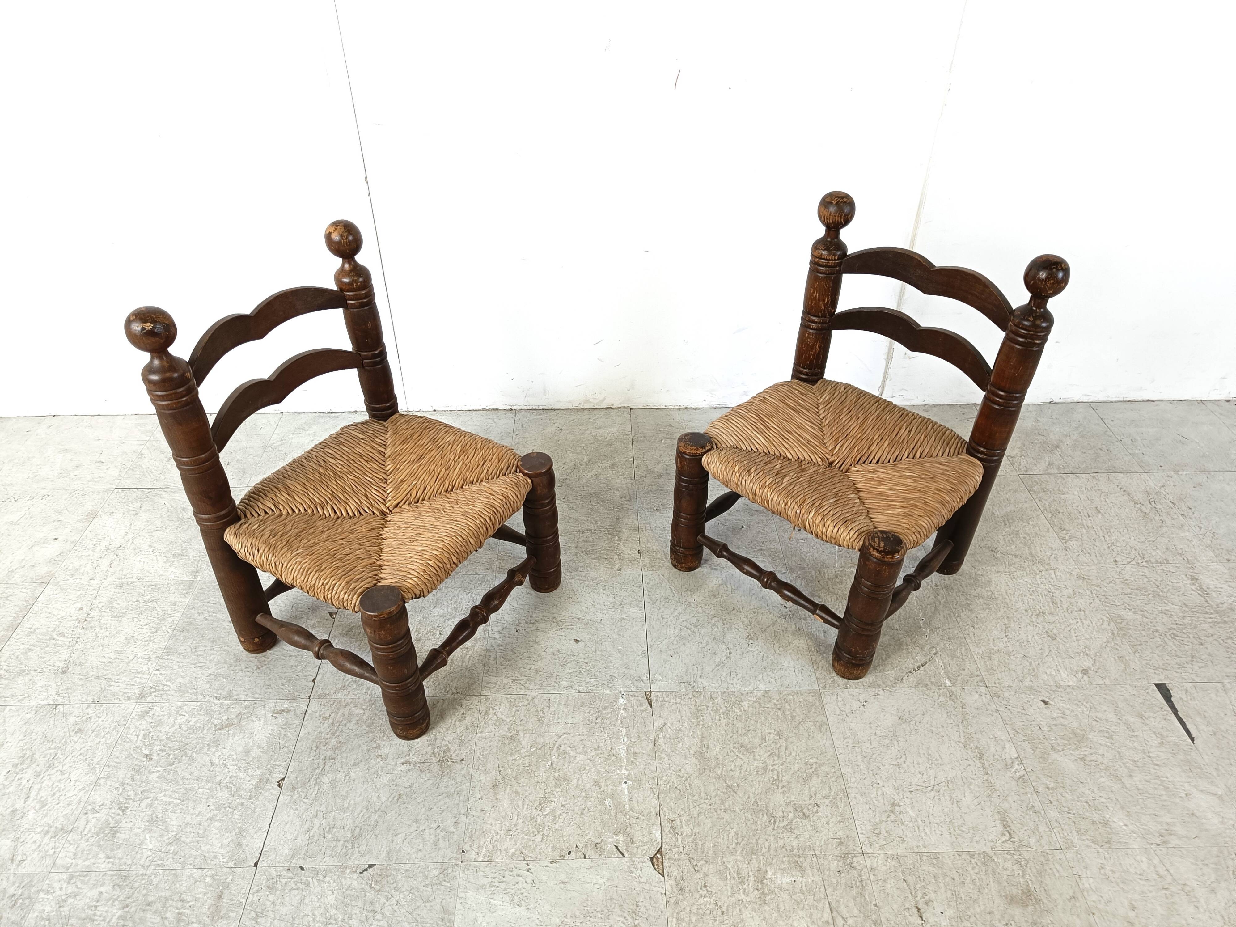 children chairs, set of 2, 1960s