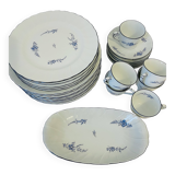 28-piece table service by Bernardaud in porcelain - Brindille model.