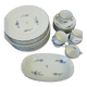 28-piece table service by Bernardaud in porcelain - Brindille model.
