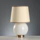 White glass table lamp from the 1970s-80s.
