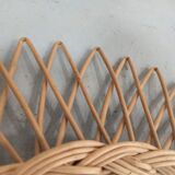 Round rattan sun mirror - 48cm