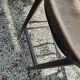 Curved wooden bar stool