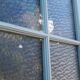 Glass door 82,8x215,3cm old translucent glazing