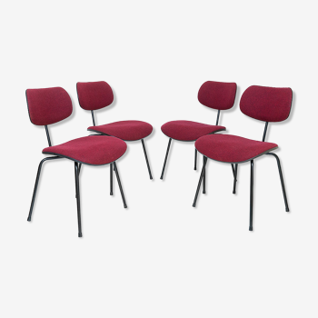 Set Of 4 Chairs Se68 Wilde & Spieth Design By Egon Eiermann 60s