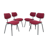 Set Of 4 Chairs Se68 Wilde & Spieth Design By Egon Eiermann 60s