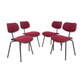 Ensemble de 4 chaises Se68 Wilde & Spieth Design Par Egon Eiermann années 60